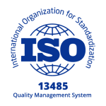 ISO 13485 blue logo