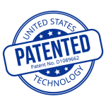 US patent blue logo